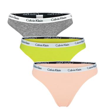 CALVIN KLEIN - tangá 3PACK Cotton stretch coral color - special limited edition-XS