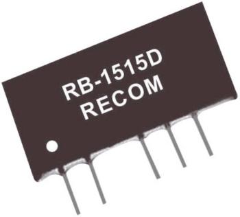 RECOM RB-2412D DC / DC menič napätia, DPS 24 V/DC 12 V/DC, -12 V/DC 42 mA 1 W Počet výstupov: 2 x