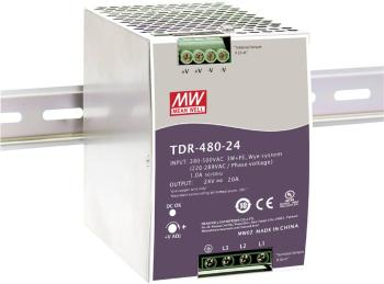 Mean Well TDR-480-48 sieťový zdroj na montážnu lištu (DIN lištu)   10 A 480 W 1 x