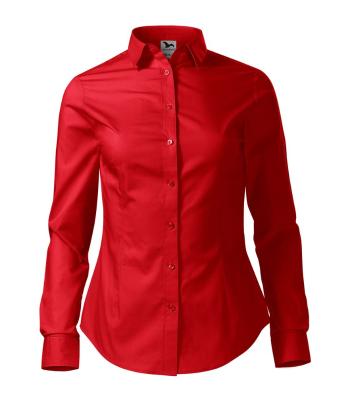 MALFINI Dámska košeľa s dlhým rukávom Style - Červená | XXL