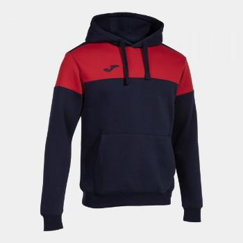 CREW V HOODIE NAVY RED XS