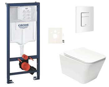 Závesný wc set do ľahkých stien / predstenová montáž Swiss Aqua Technologies Infinitio SIKOGRSIN12SCSH0