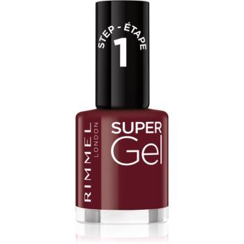 Rimmel Super Gel gélový lak na nechty bez použitia UV/LED lampy odtieň 069 Moody Mahogany 12 ml