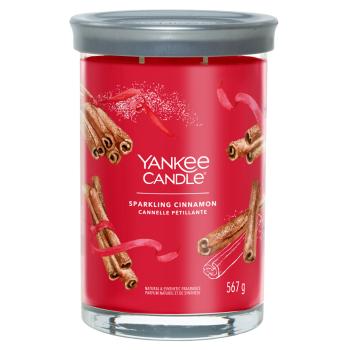 YANKEE CANDLE Signature Tumbler veľký Sparkling Cinnamon 567 g