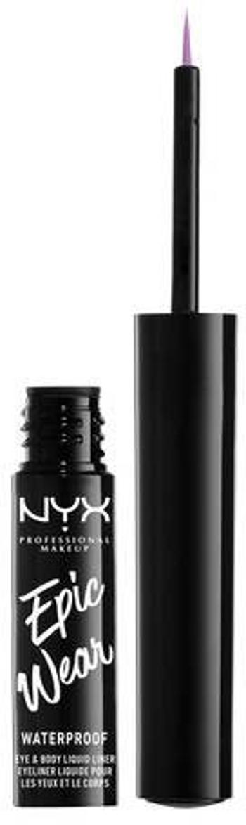 NYX Professional Makeup Epic Wear Semi-permanent Liquid Liner dlhotrvajúca linka na oči - odtieň Lilac 3.5 ml