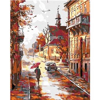 Maľovanie podľa čísel – Jesenná ulica na konci mesta (HRAmal00572nad)