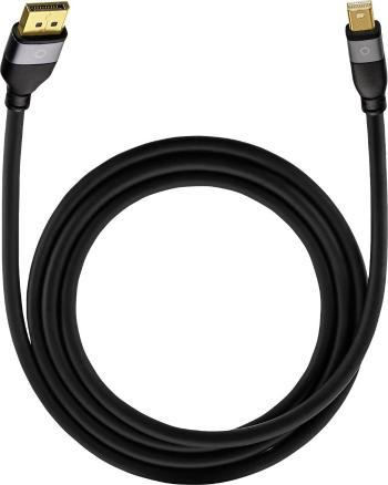 Mini-DisplayPort / DisplayPort káblový adaptér  1.00 m čierna Oehlbach Impact Plus M1
