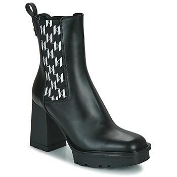 Karl Lagerfeld  Čižmičky VOYAGE VI Monogram Gore Boot  Čierna