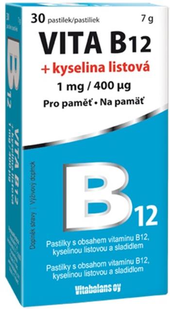 Vitabalans Oy VITA B12 + kyselina listová 30 pastiliek