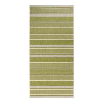 Zelený vonkajší koberec NORTHRUGS Strap, 80 x 200 cm