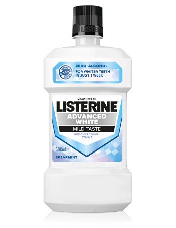 Listerine Advanced White Mild taste ústna voda 500 ml
