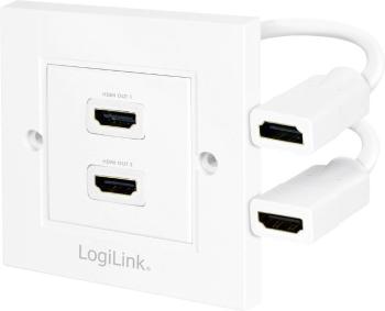 LogiLink AH0015 HDMI adaptér [1x HDMI zásuvka - 2x HDMI zásuvka] biela