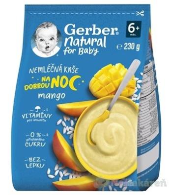 Gerber Natural Nemliečna KAŠA Dobrú noc Mango (od ukonč. 6. mesiaca) 230 g