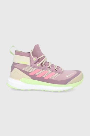 Topánky adidas TERREX free hiker dámske, ružová farba