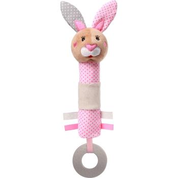 BabyOno Have Fun Baby Squeaker plyšová hračka s pískadlom Bunny Julia 1 ks