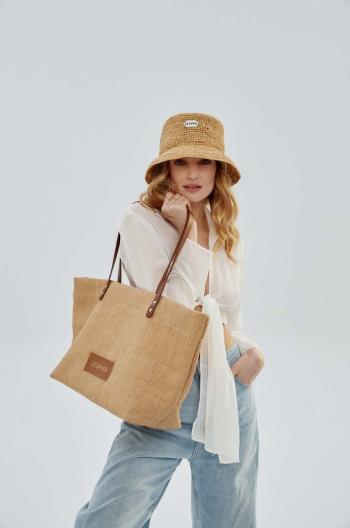 Kabelka LE SH KA headwear Beige Summer Bag béžová farba