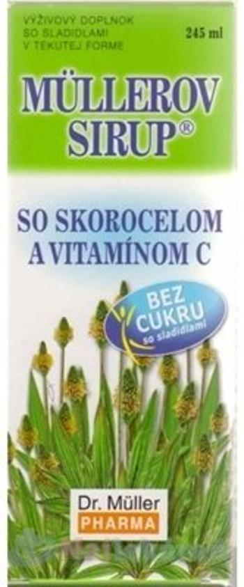 Müllerův sirup s jitrocelem bez cukru 245 ml