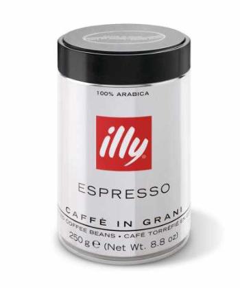 Illy Espresso Caffé dark káva zrnková 250g