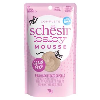 SCHESIR Kitten Lifestage Mousse kapsička pre mačiatka kura 70 g