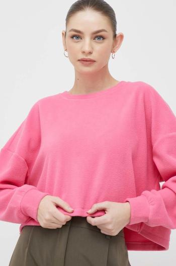 Mikina Vero Moda dámska, ružová farba, jednofarebná