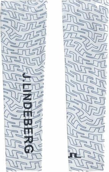 J.Lindeberg Enzo Print Sleeves White Outline Bridge Swirl S/M