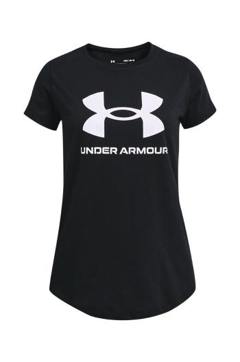Detské tričko Under Armour 1361182 čierna farba,