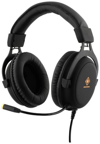 Deltaco Gaming GAM-030 herný headset 2x 3,5 mm jack (mic./slu.), s USB káblový cez uši čierna stereo