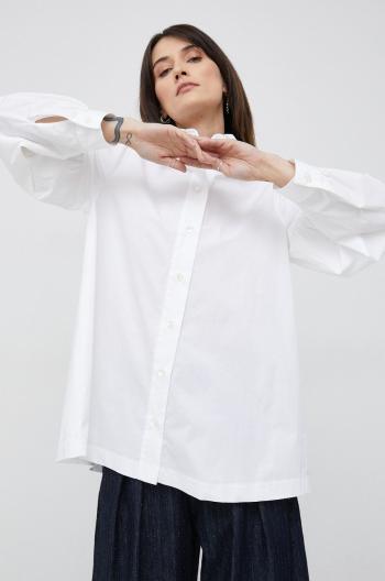 Košeľa Seidensticker dámska, biela farba, regular, s klasickým golierom