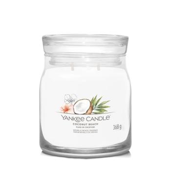 Yankee Candle Aromatická sviečka Signature sklo strednej Coconut Beach 368 g