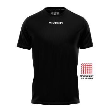 SHIRT GIVOVA ONE MICROFORATA NERO Tg. L