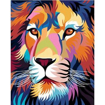 Maľovanie podľa čísiel – Farebný lev (HRAbz33227nad)