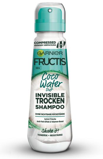 Garnier Fructis neviditeľný suchý šampón na vlasy s vôňou kokosovej vody, 100 ml