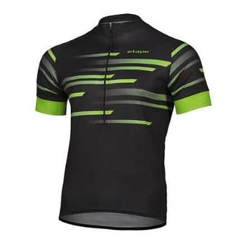 Energy cyklistický dres černá-zelená Velikost oblečení: XL