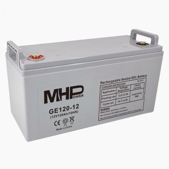 Batéria MHPower GE120-12 GEL, 12V/120Ah, T3-M8, Deep Cycle 