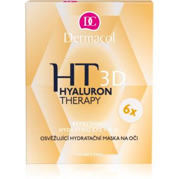 Dermacol Hyaluron Therapy 3D osviežujúca hydratačná maska na oči 6 x 6 g