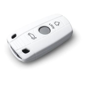 Ochranné silikónové puzdro na kľúč pre BMW, farba biela (SZBE-068W)