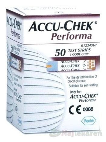 ACCU-CHEK Performa 50 testovacie prúžky do glukomera 50ks