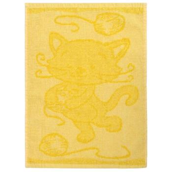 Profod Detský uterák Cat yellow, 30 x 50 cm