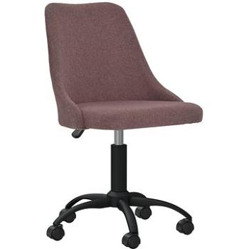 Otočná jedálenská stolička hnedá textil, 330870