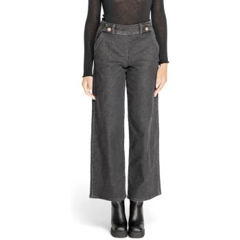 Jacqueline De Yong  JDYGEGGO HW WIDE 15333638  Džínsy Bootcut Čierna