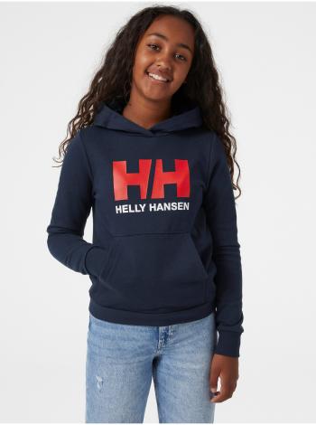 Tmavomodrá detská mikina s kapucou HELLY HANSEN