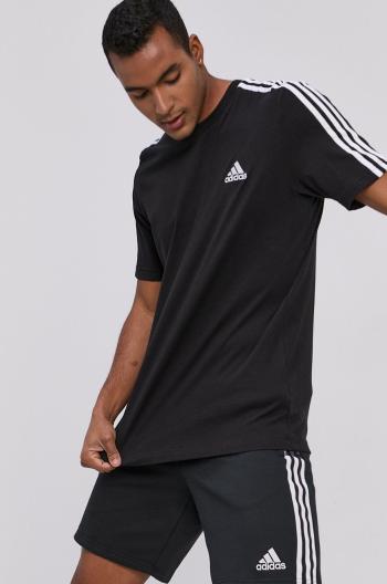 Tričko adidas GL3732 pánske, čierna farba, s nášivkou