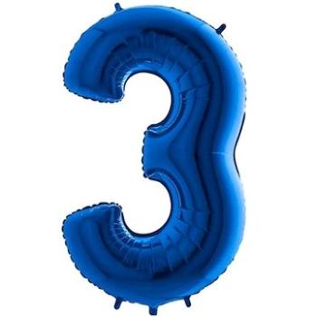 Balón fóliový číslice modré – blue 102 cm – 3 (8435102305043)