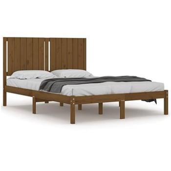 Rám postele medovo hnedý masívna borovica 140 × 200 cm, 3104416