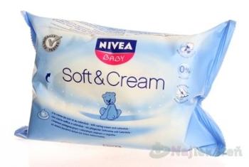 Nivea Baby Soft & Cream vlhčené obrúsky 63 ks