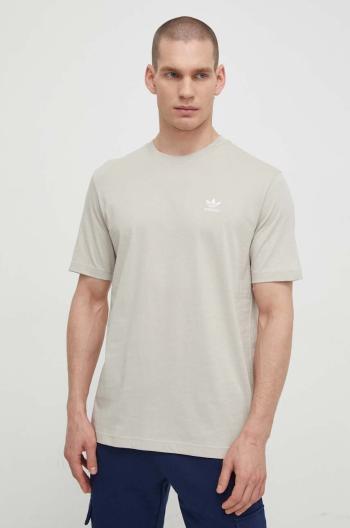 Bavlnené tričko adidas Originals Essential Tee pánske, šedá farba, s nášivkou, IR9689