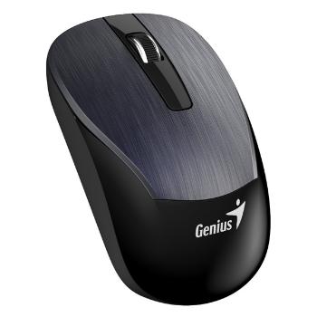 Genius Myš Eco-8015, 1600DPI, 2.4 [GHz], optická, 3tl., bezdrôtová USB, kovovo šedá, Intergrovaná