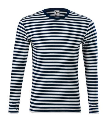 MALFINI Námornícke tričko s dlhým rukávom Sailor - Námornícka modrá | XXXL