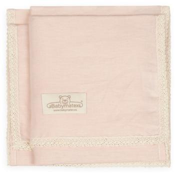 Babymatex Linen deka pre deti Pink 75x100 cm