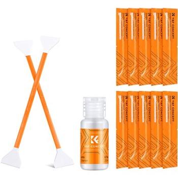 K&F Concept Fullframe Sensor Cleaning Set (10 ks duálnych stierok + 20 ml čistiaci roztok) (SKU.1965)